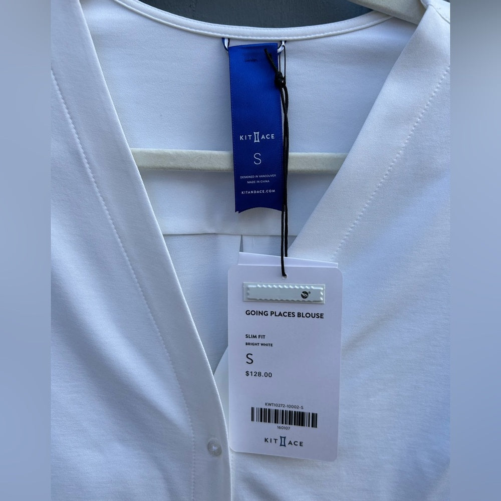 Kit & Ace Going Places Blouse, BNWT, Small