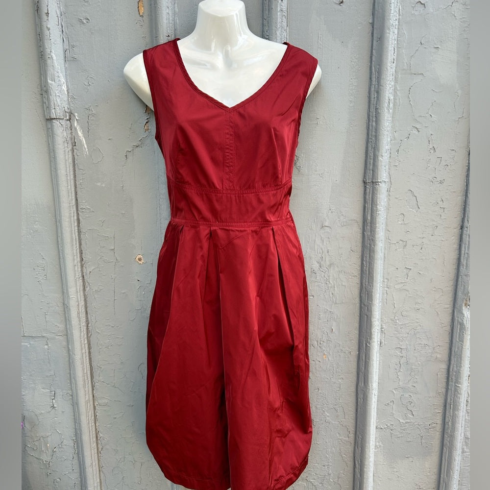 Comrags Wine Red Shift Dress, Small