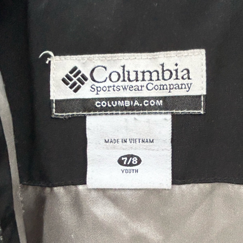 Columbia Youth Girls Black Puffer Down Filled Jacket Size7/8