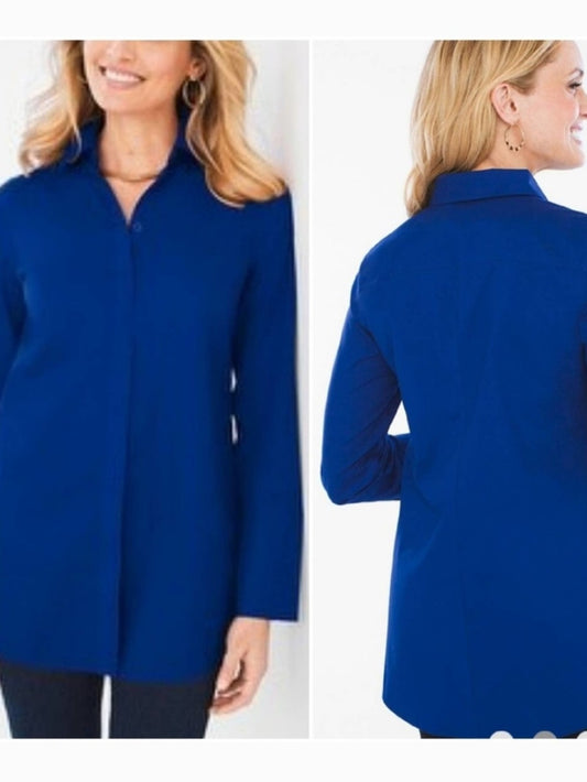Chico’s Cerulean Blue Tunic, “0” (Fits M)