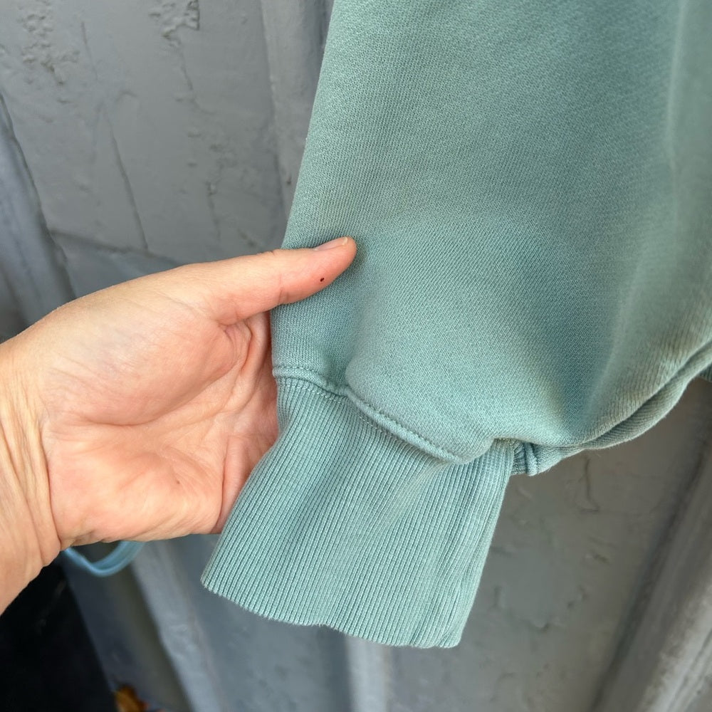 TNA cozy af green sweatshirt, size “1” (Small)