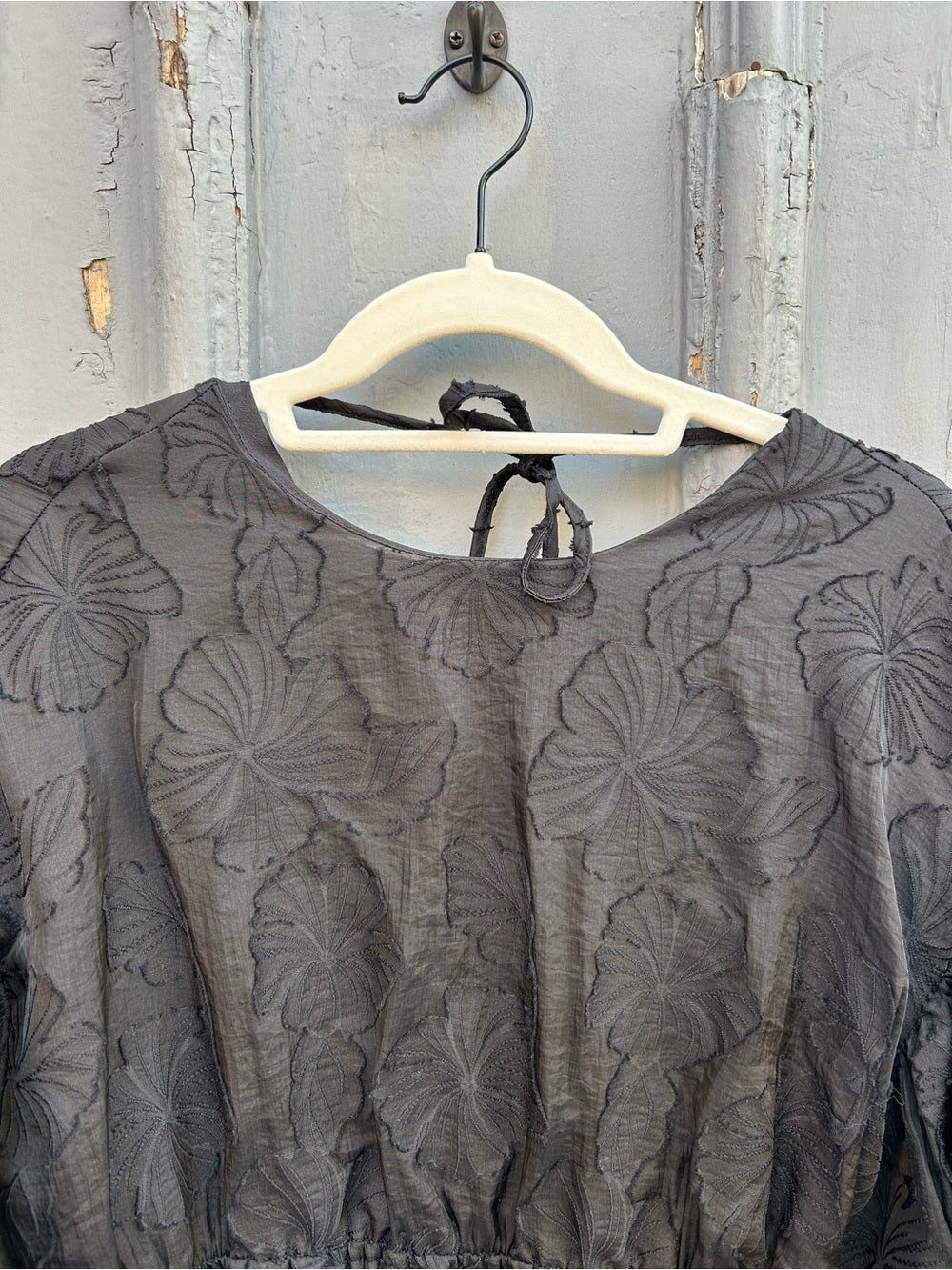 Kiki Vargas X Target Black Embroidered Puff Sleeve Dress, Small