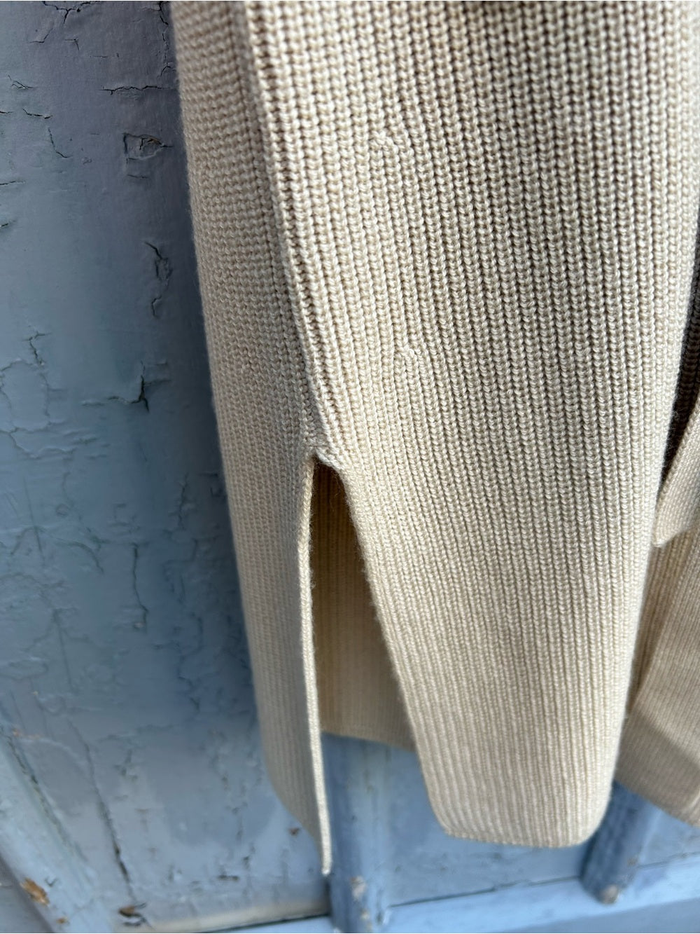 Max Mara Leisure Knitted Wool Waistcoat, BNWT, Taupe, size M