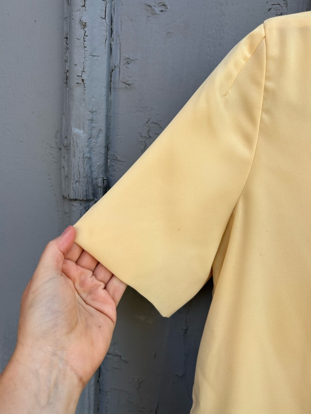 Babaton Yellow Randy Blouse, size Small