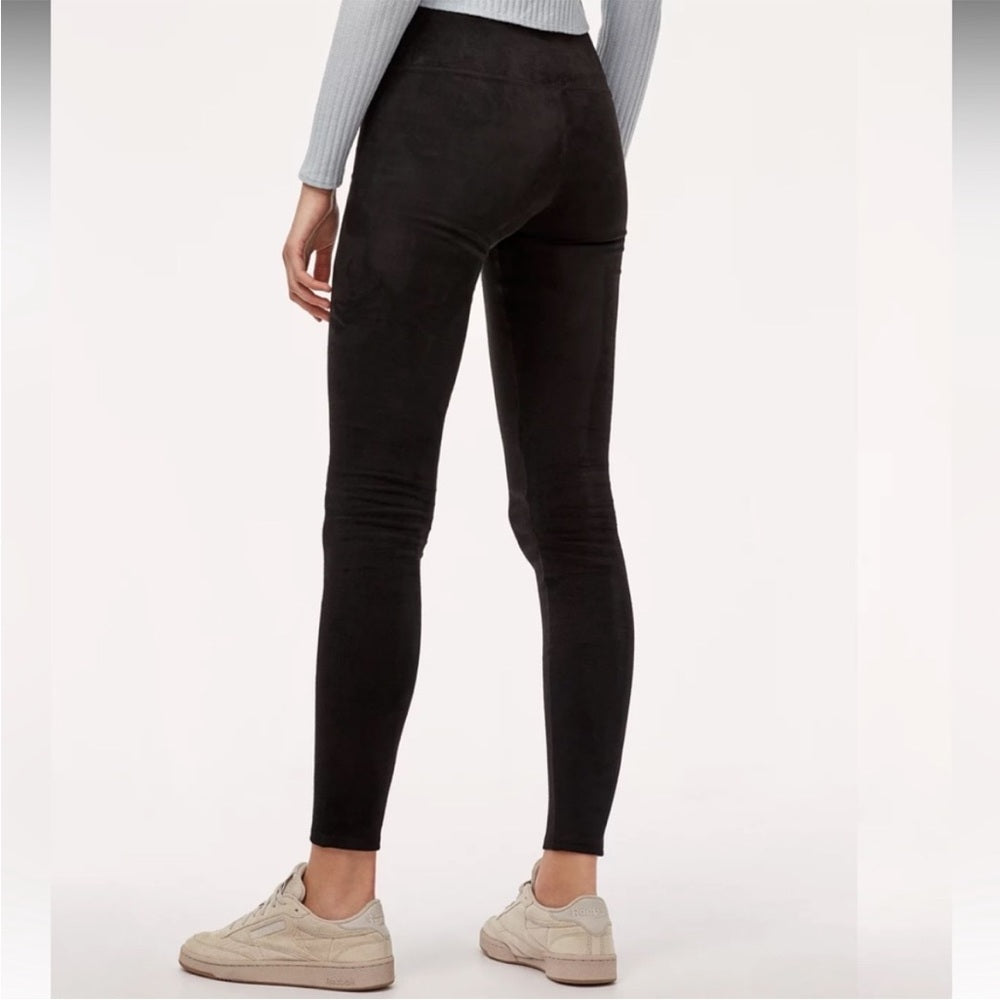 Wilfred Free Daria Vegan Suede Leggings, size M