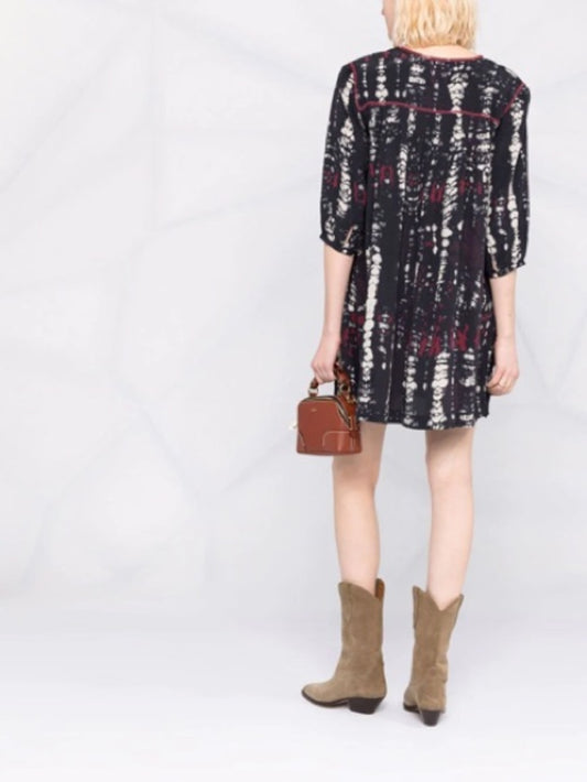 Ba&sh Red, White, Black Ilda Mini shift, size “1” (small)