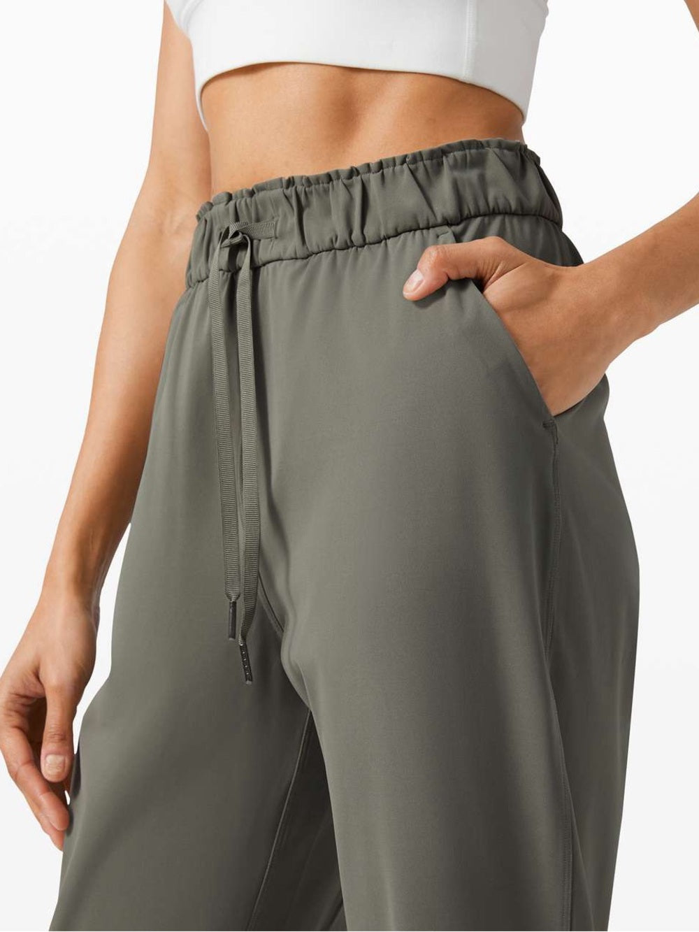 Lululemon Green Keep Moving Pants, size 8