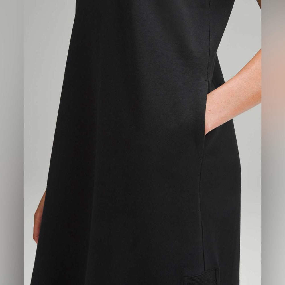 Lululemon Black Sleeveless French Terry Dress, size 8