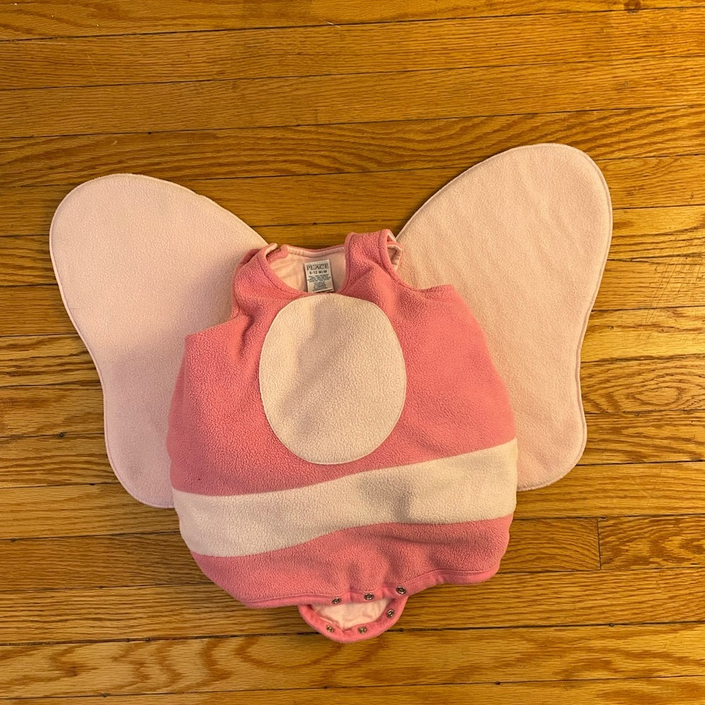 Childrens place pink butterfly fleece Halloween