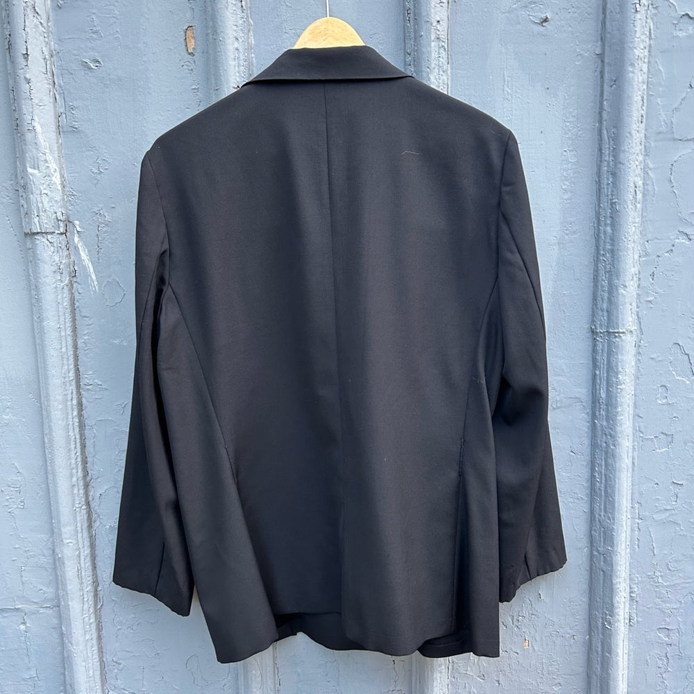 MaxMara Light Wool Black Blazer, size 14 (European 44)