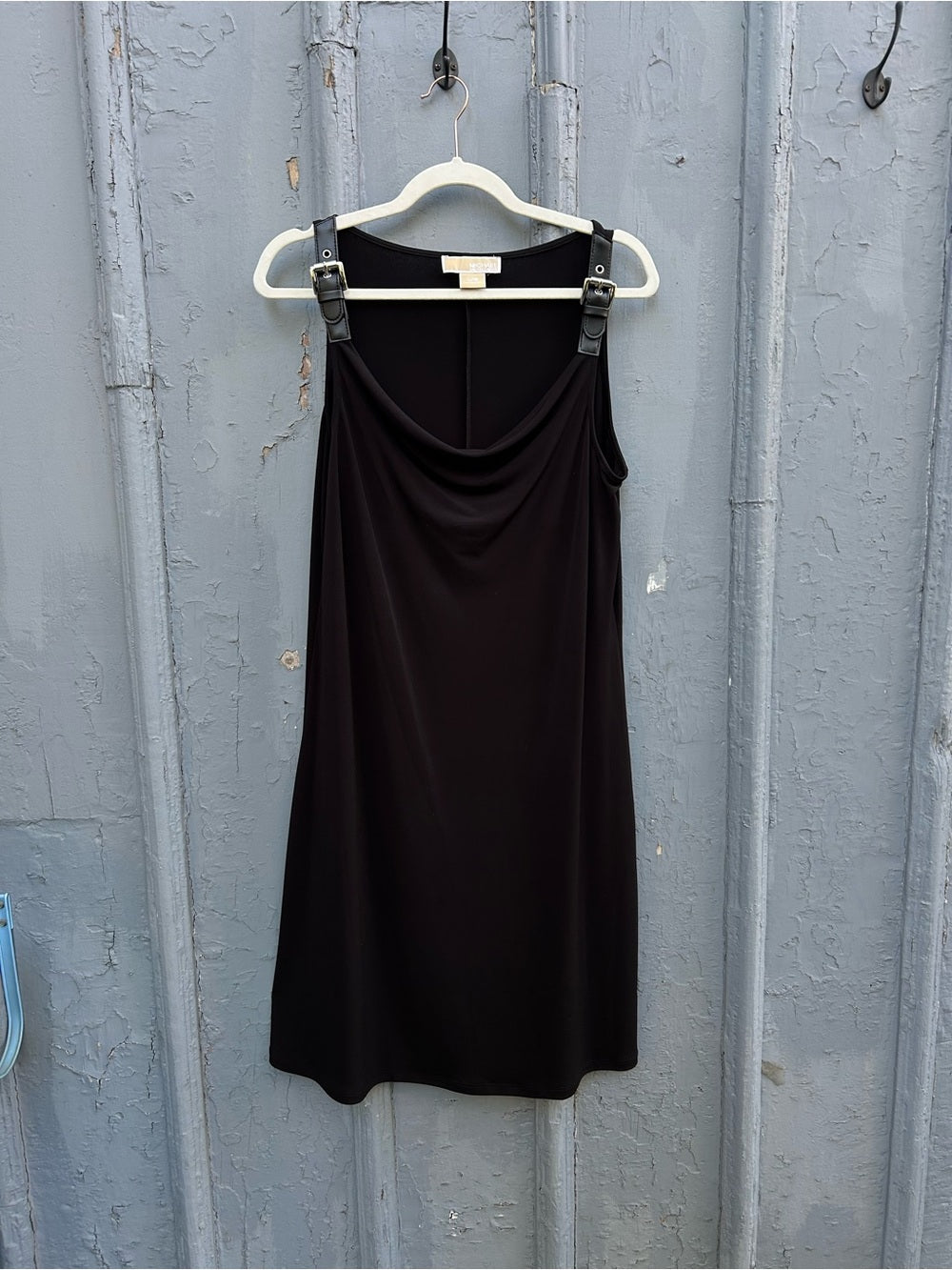 Michael Kors Black Dress with Buckle Straps, size L
