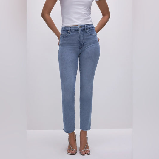 Good American Good Legs Straight Leg Jeans, size 14