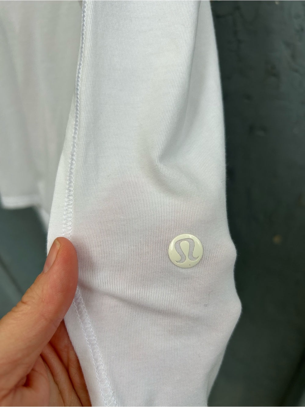 Lululemon White Cruiser Pima Cotton Tank, size 6