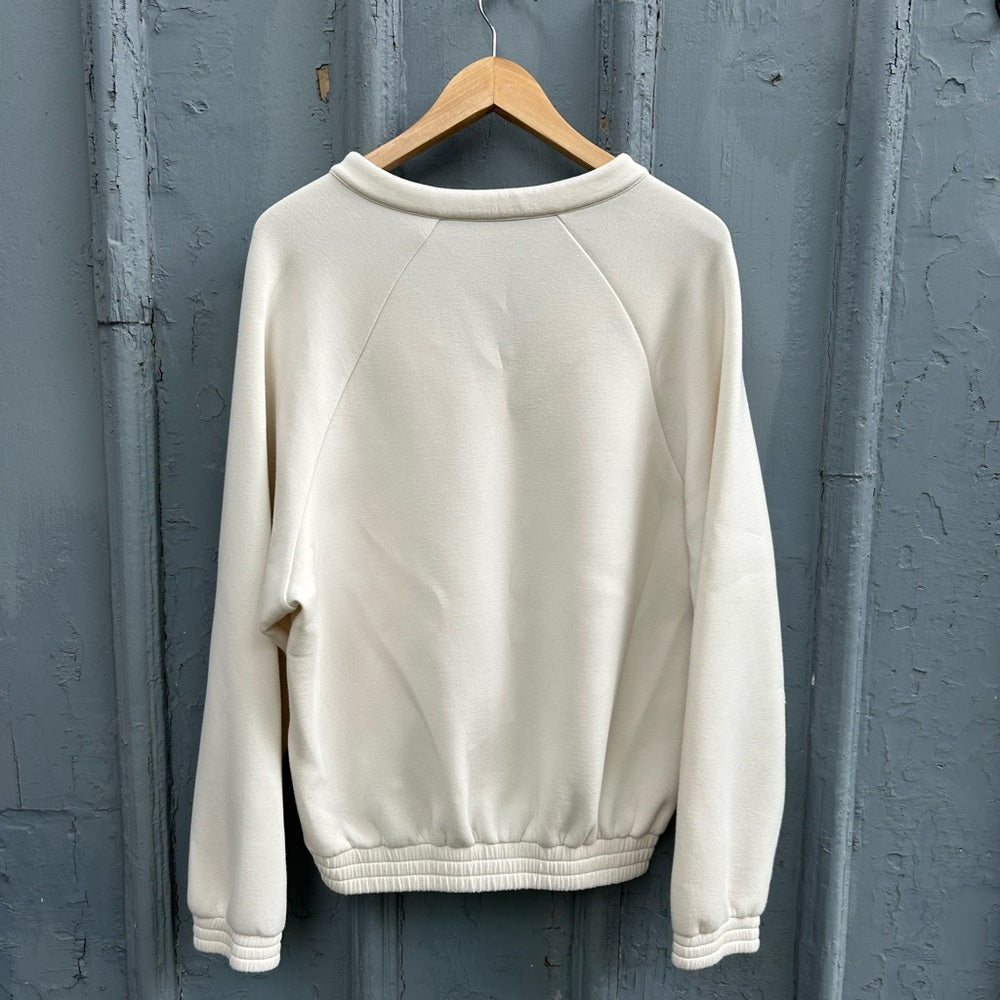Leze the Label Cream Athena Sweatshirt, Large
