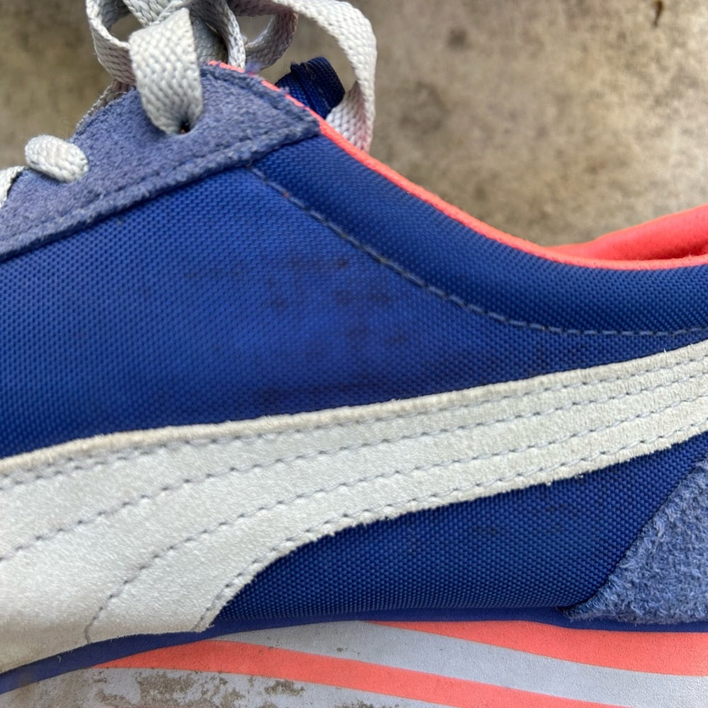 Puma Classic Wedge Carolina Stripe, size 9