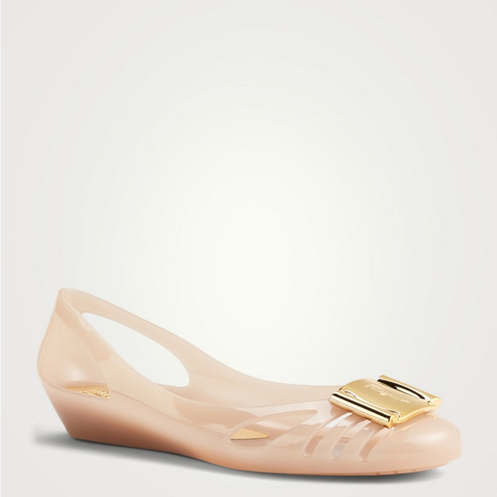 Salvatore Ferragamo Bermuda Jelly Ballet Flats, size 10