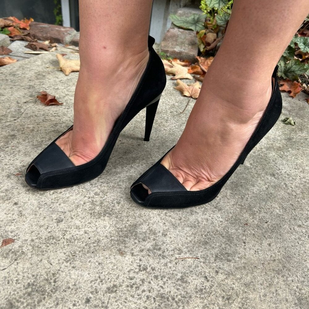 SportMax MaxMara Peep Toe Heels, size 39