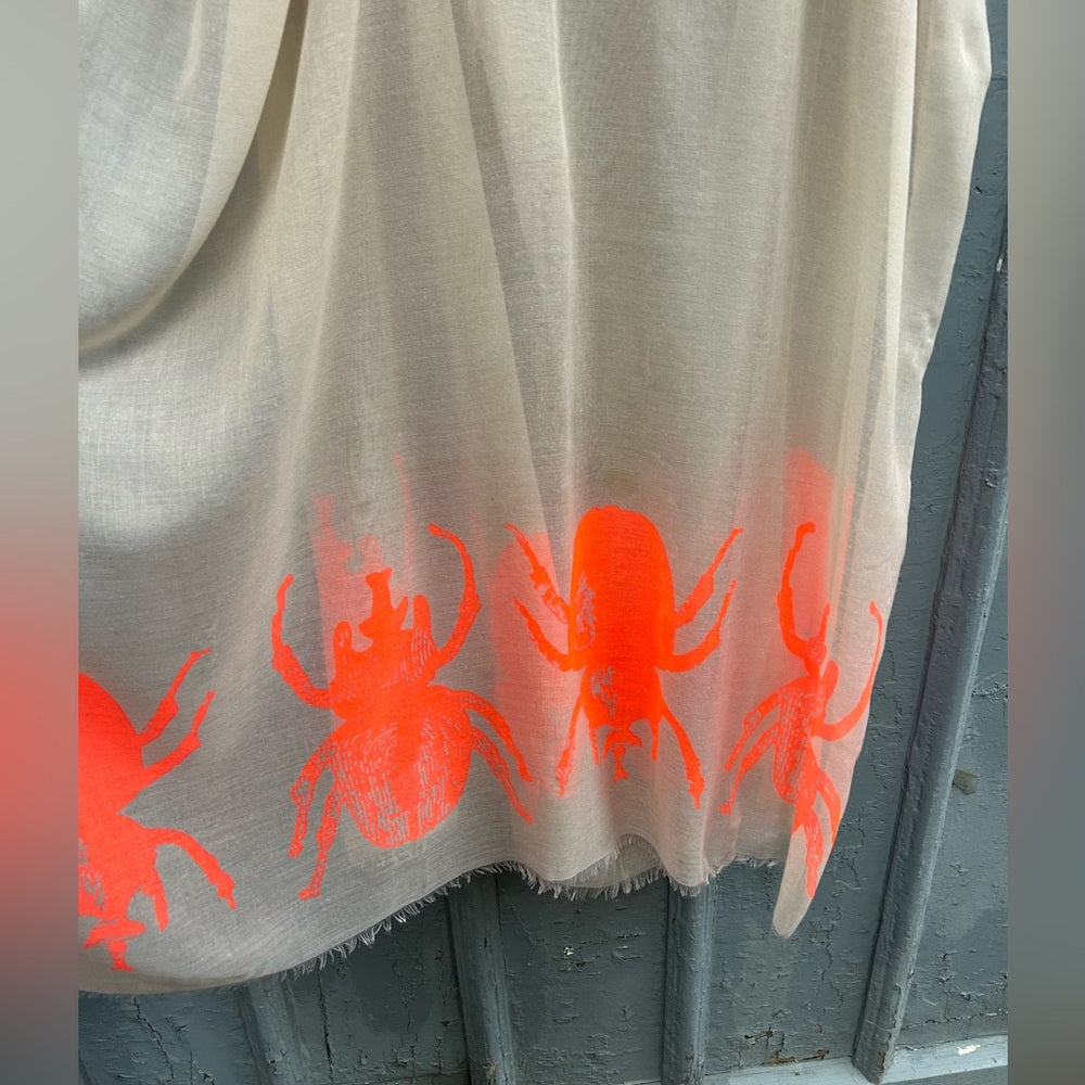 India Hicks Neon Bug “The Siren” Scarf, 82” x 36”