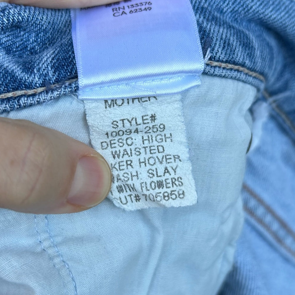 MOTHER Hiker Hover High-Waisted Jeans, size 30