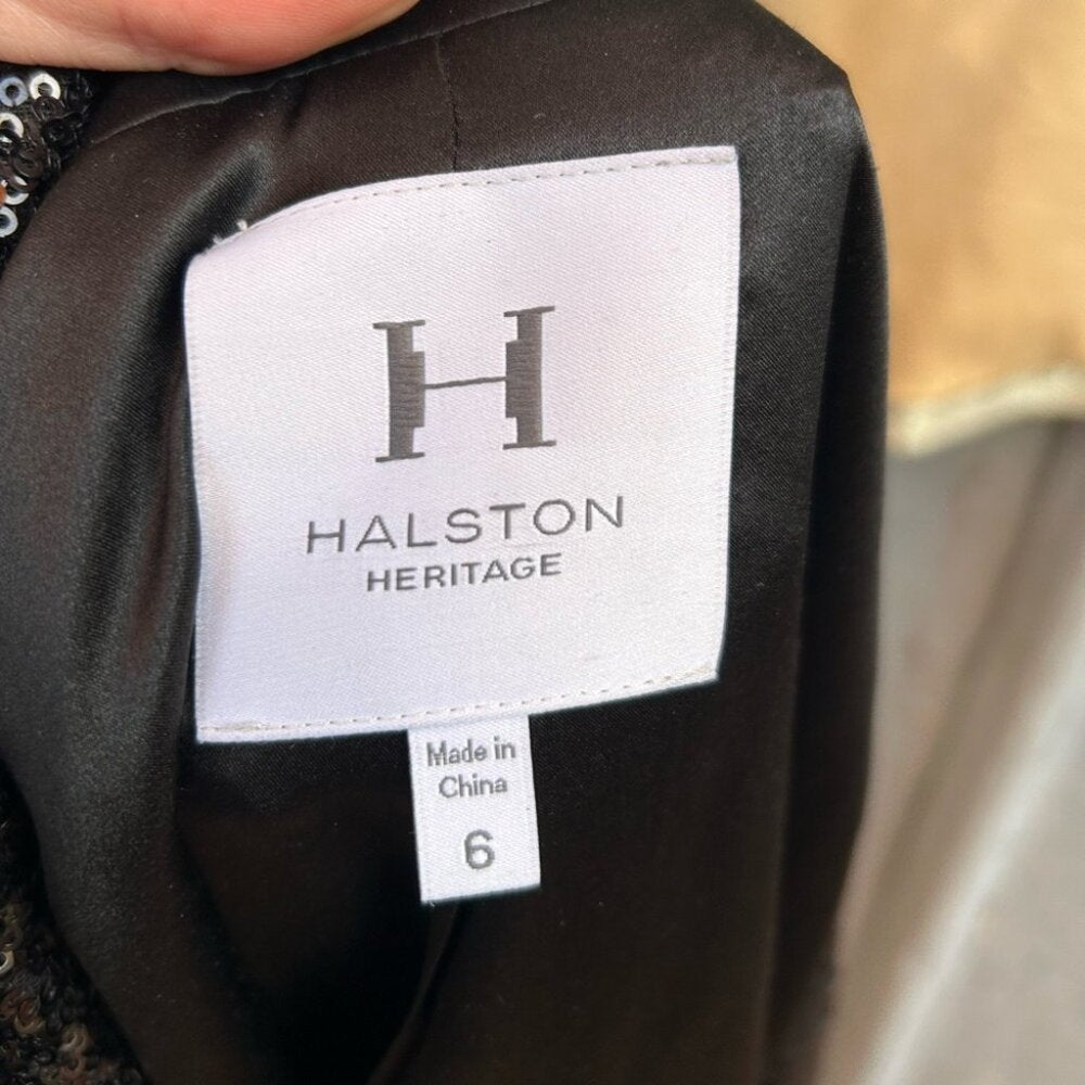 Halston Heritage Sequinned vest, size 6