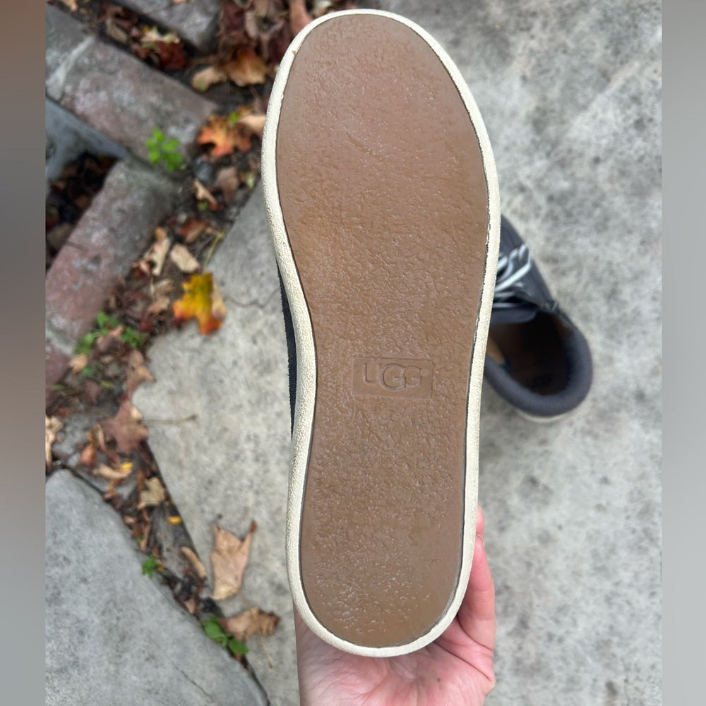 Ugg Grey Suede Olive Trainer, size 9