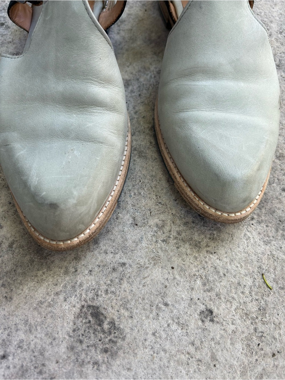 John Fluevog Modvog Maria-Louisa Side Buckled T-Strap Shoe, size 7.5