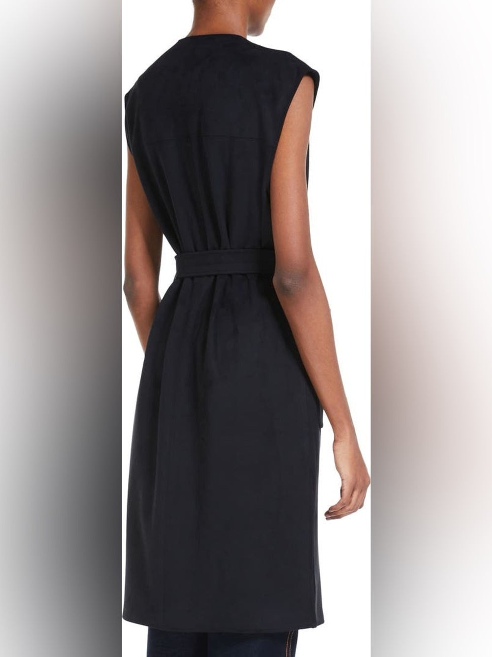 MaxMara Leisure Navy Jersey Gilet Vest, BNWT, size XL