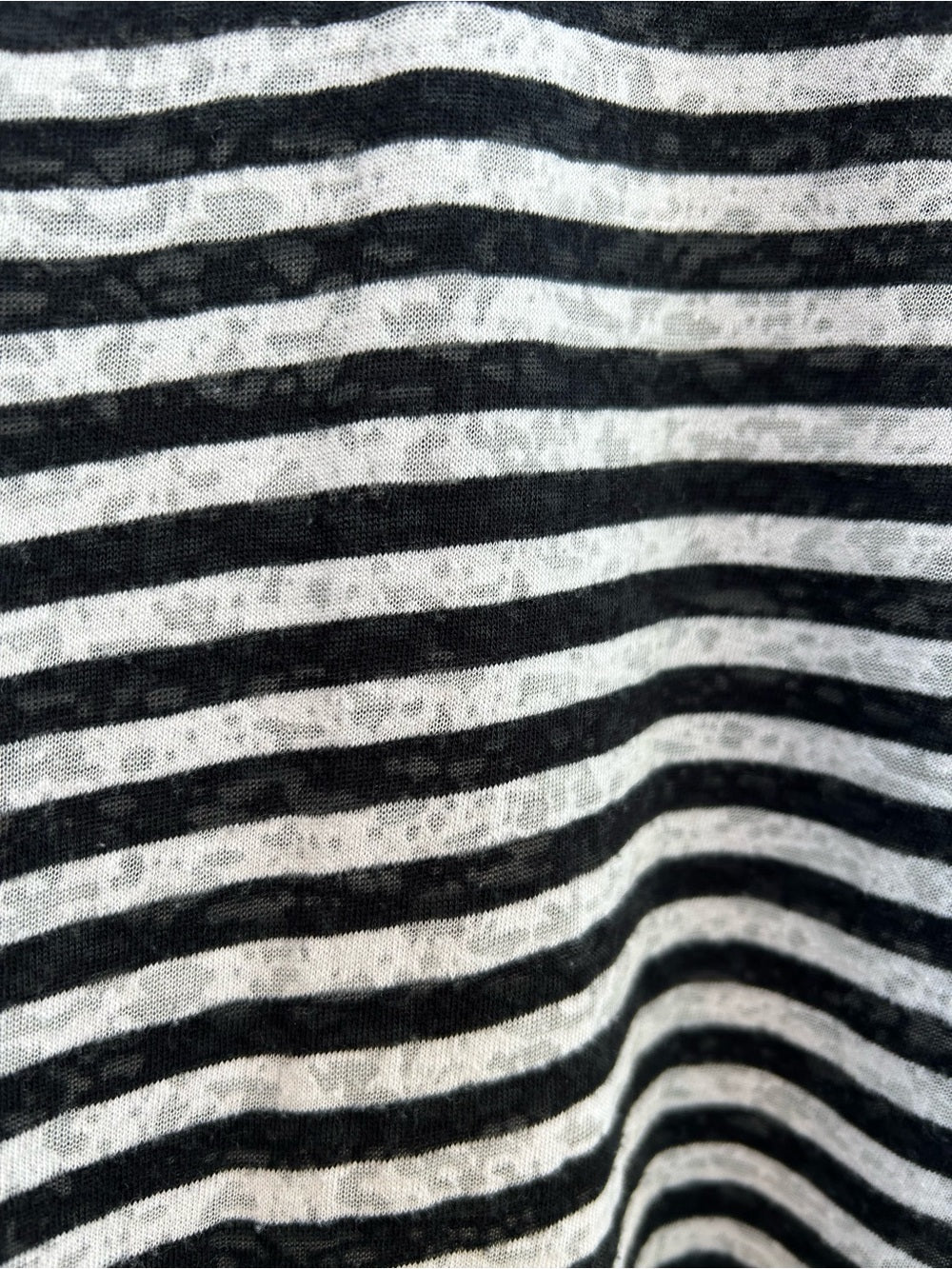 Allsaints black and white striped Anna tee, size 8