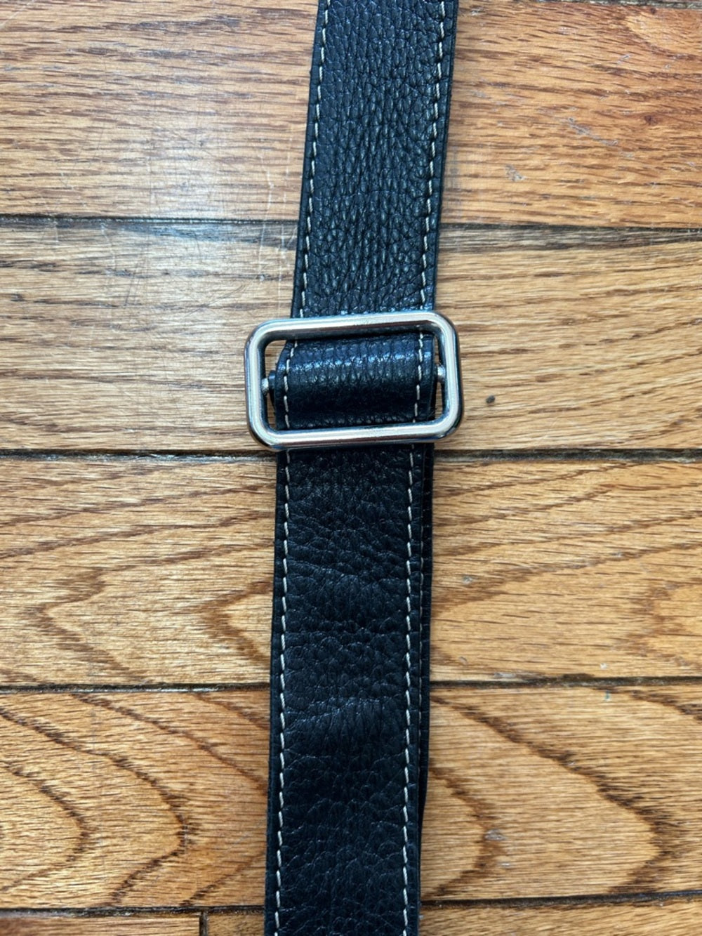 Vintage Roots Black Soft Leather Crossbody Purse, 11” x 12.5”