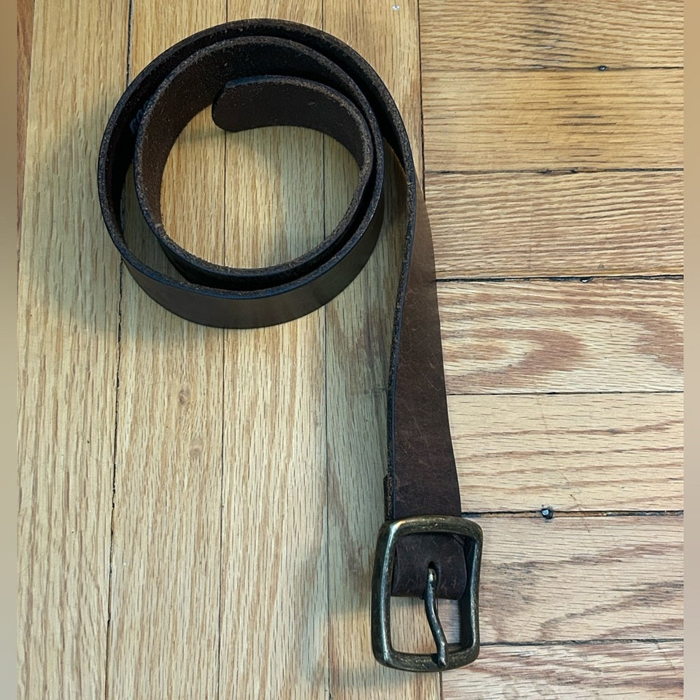 Roots brown leather belt, size 32