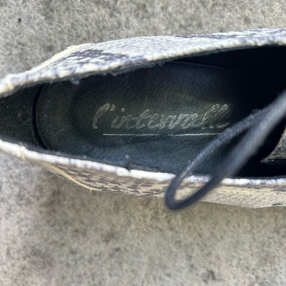 L’Intervalle snakeskin (leather) oxfords, size 40
