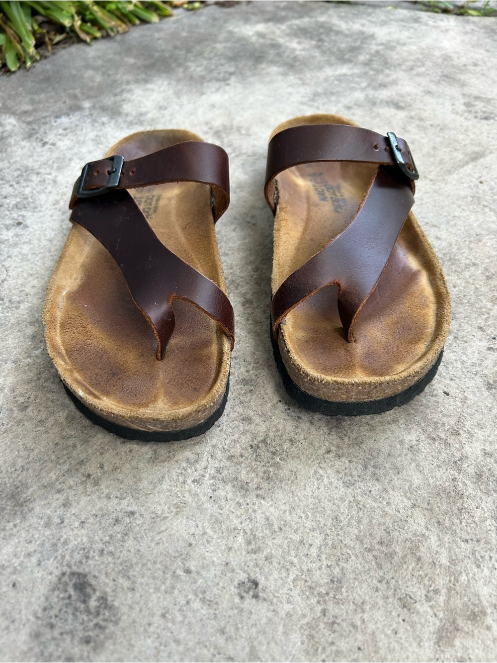 Naot Tahoe Buffalo Leather Sandals, size 40