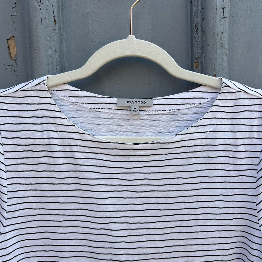 Lisa Todd Striped wide tee, size M