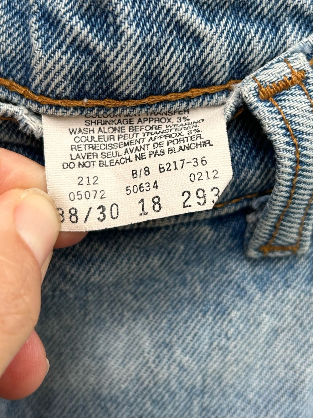 Levi’s 634 Orange tab, size 38 x 30