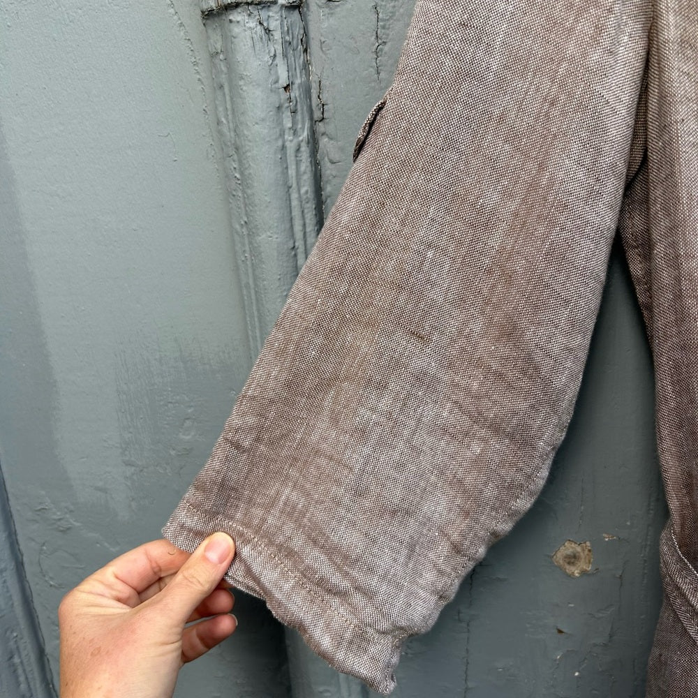 Loro Piana Linen Shirt Dress, Size 48 (US 10/12)