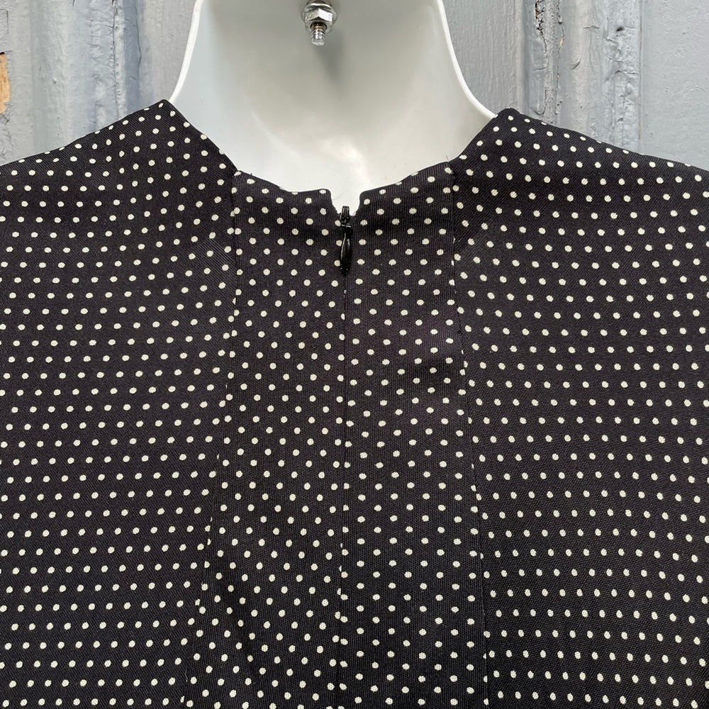 Issa London Wrap Front Silk Jersey Polka Dot Dress, size 8