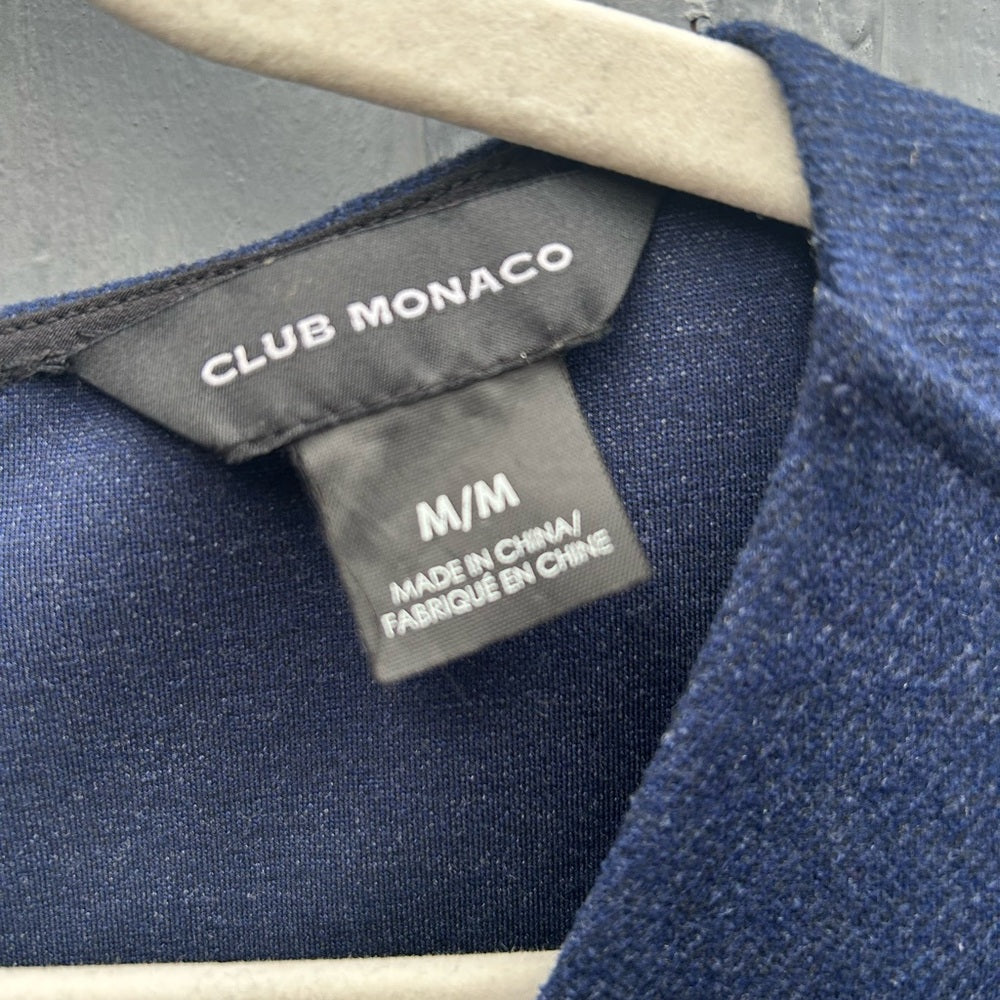 Club Monaco Navy Knit Dress, Size M