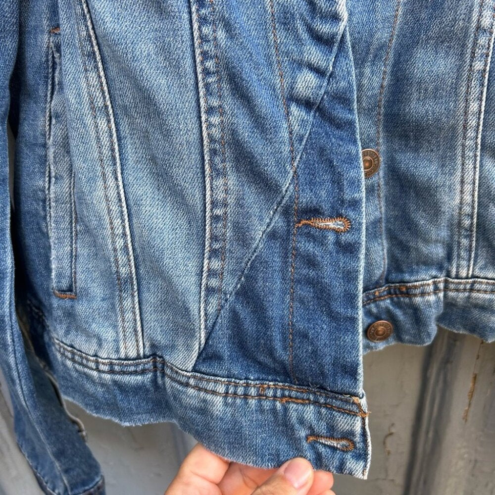 Free People Rumors Denim Jacket, Size M