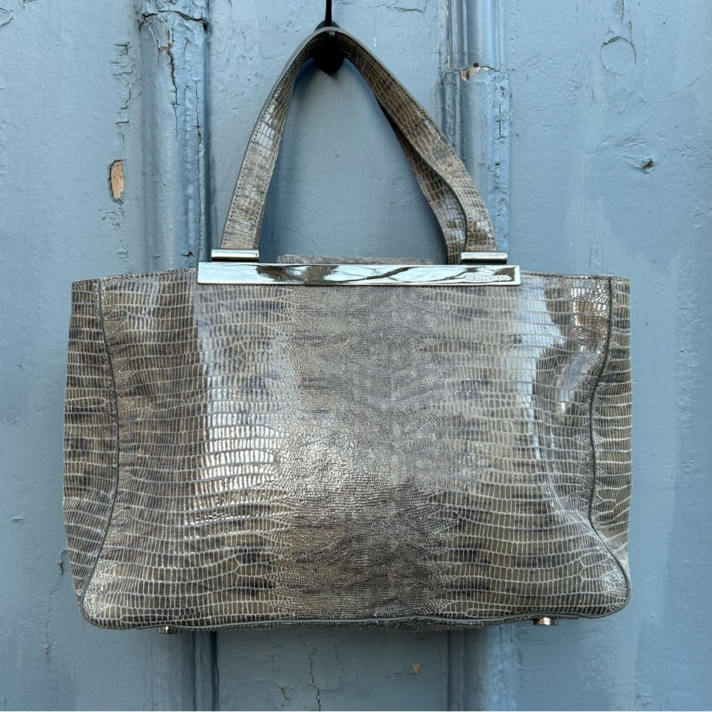 Michael Kors “Alligator”Leather Handbag, 15” x 4.5” x 9”