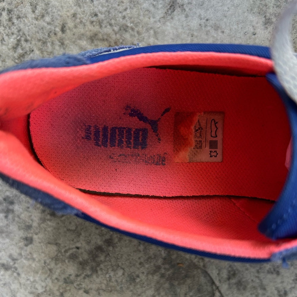 Puma Classic Wedge Carolina Stripe, size 9