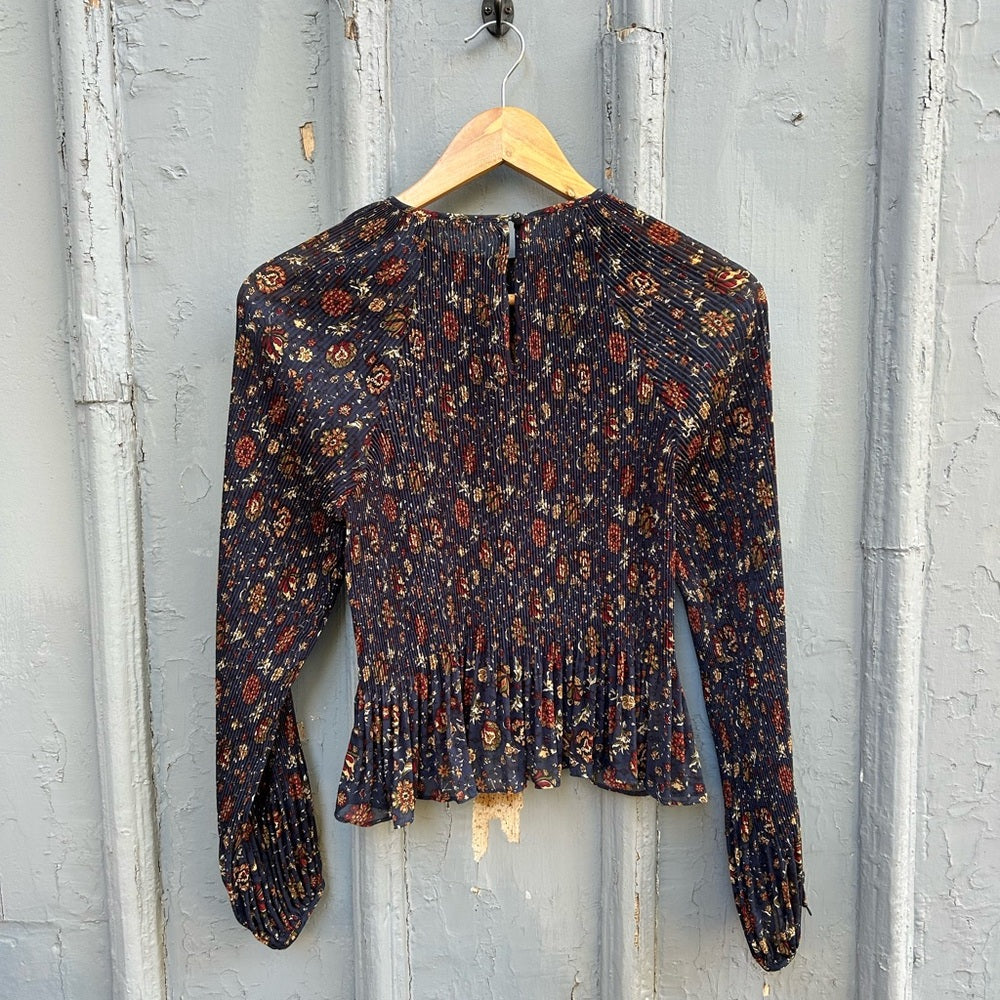 Veronica Beard Lewin Floral Blouse, size 0