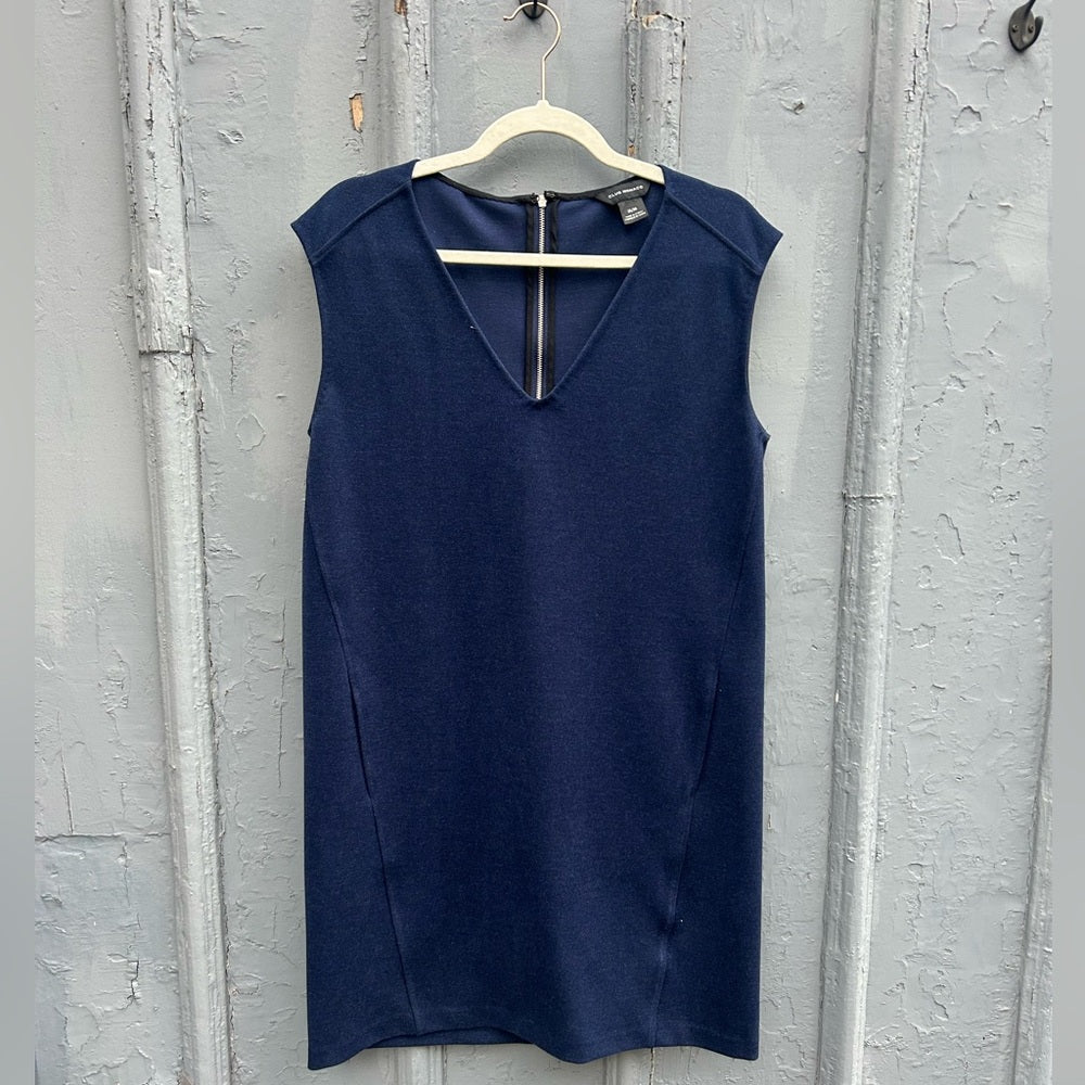 Club Monaco Navy Knit Dress, Size M
