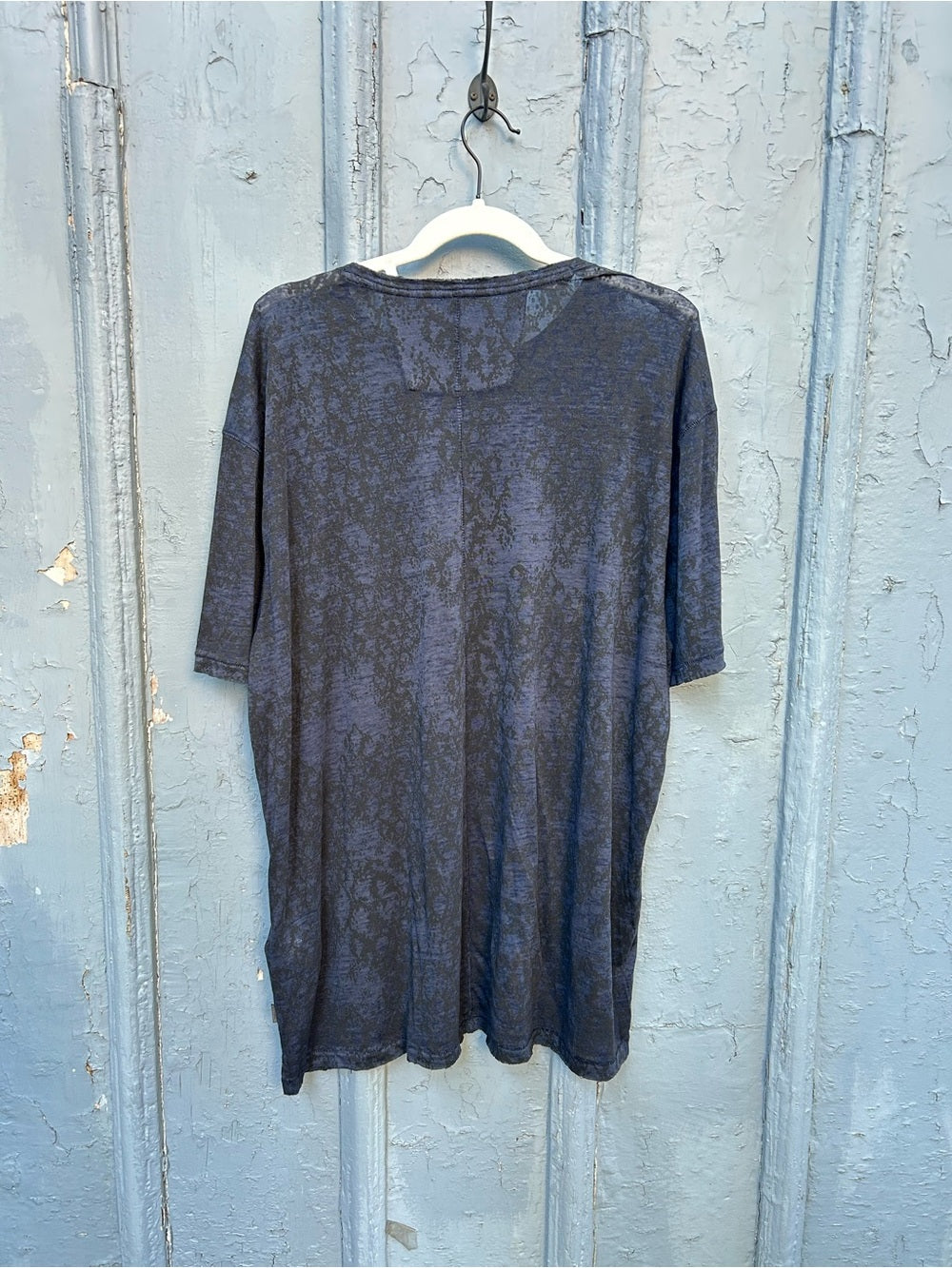 JOHN VARVATOS THE SHORT SLEEVE BURNOUT TEE, size XXL