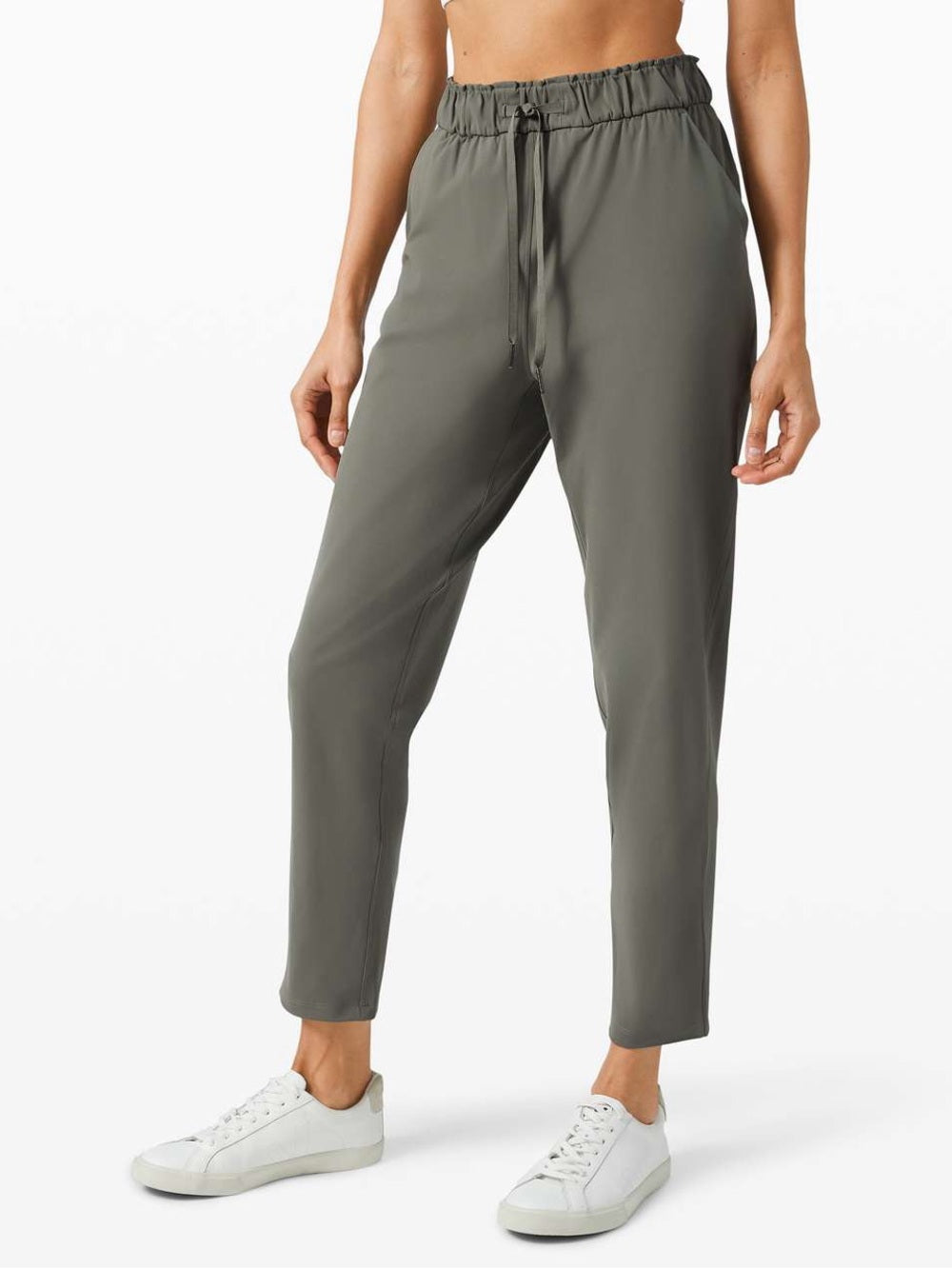 Lululemon Green Keep Moving Pants, size 8