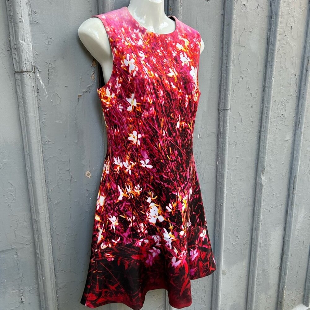 Karen Millen Scuba Floral Dress, size 8