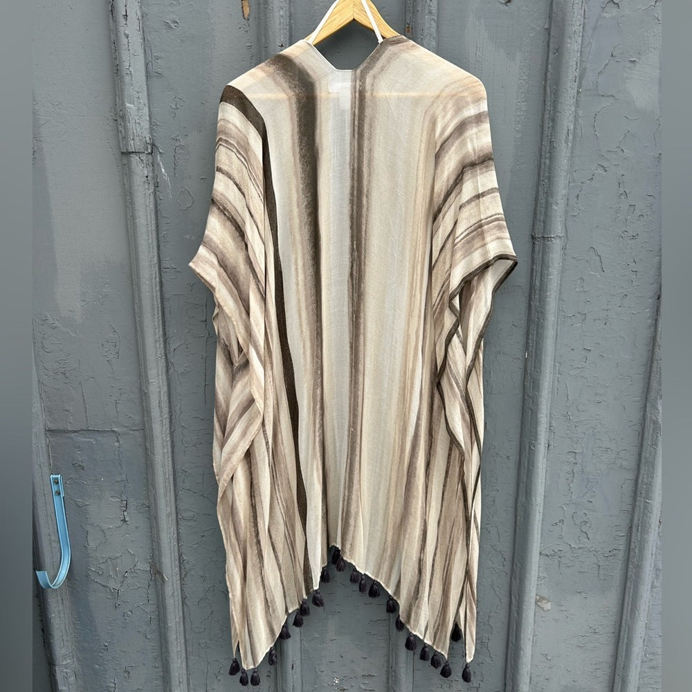 Nordstrom Pom Pom Shawl Wrap, One Size