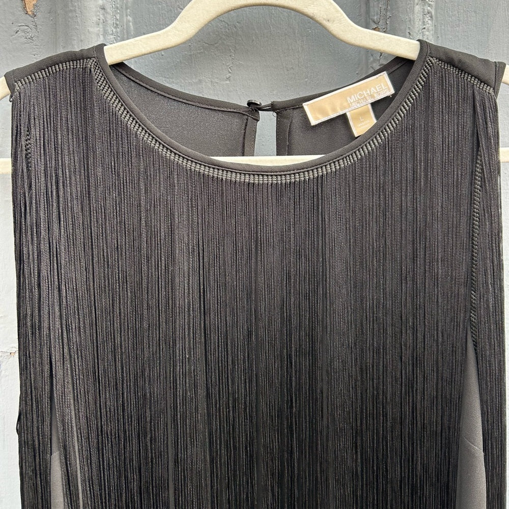 Michael Kors Fringe Blouse, size Large