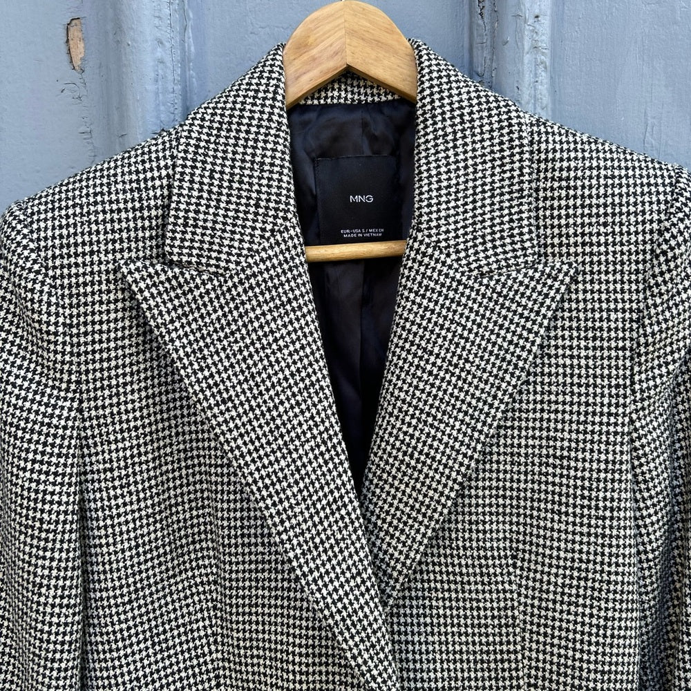 MNG Houndstooth Blazer, size Small