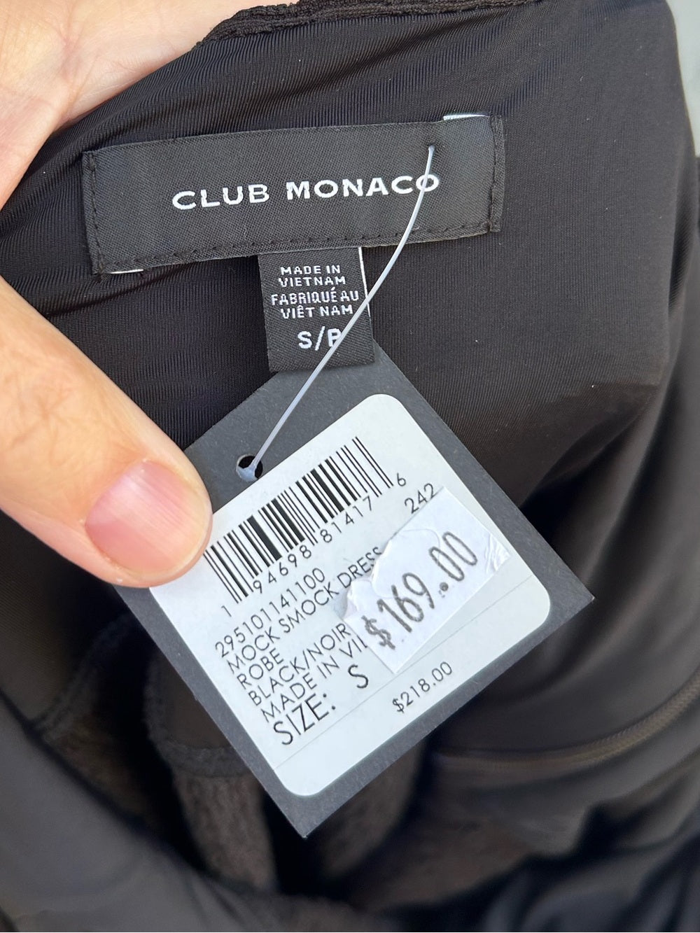 Club Monaco Mock Smock Dress, BNWT, size S