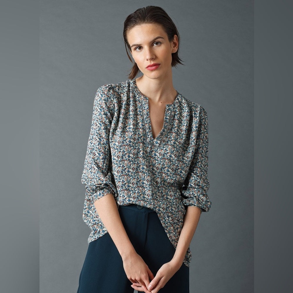 Indi & Cold Burnt Orange Katy Boho Blouse, size M